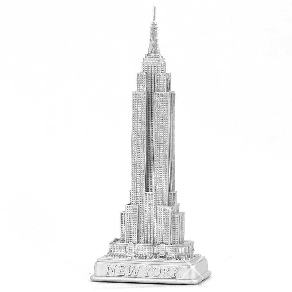 Empire Building Statue from New York City Silver 9" NYC Statues Collection