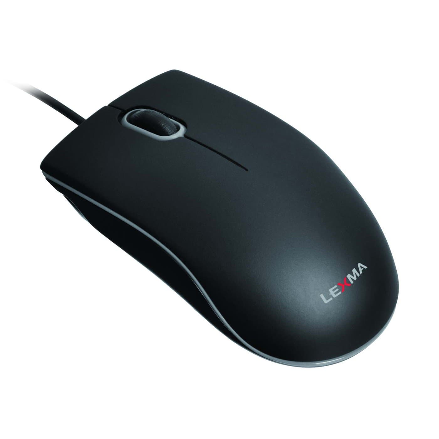 Lexma Wired Optical Mouse, Gray (M243-GA)