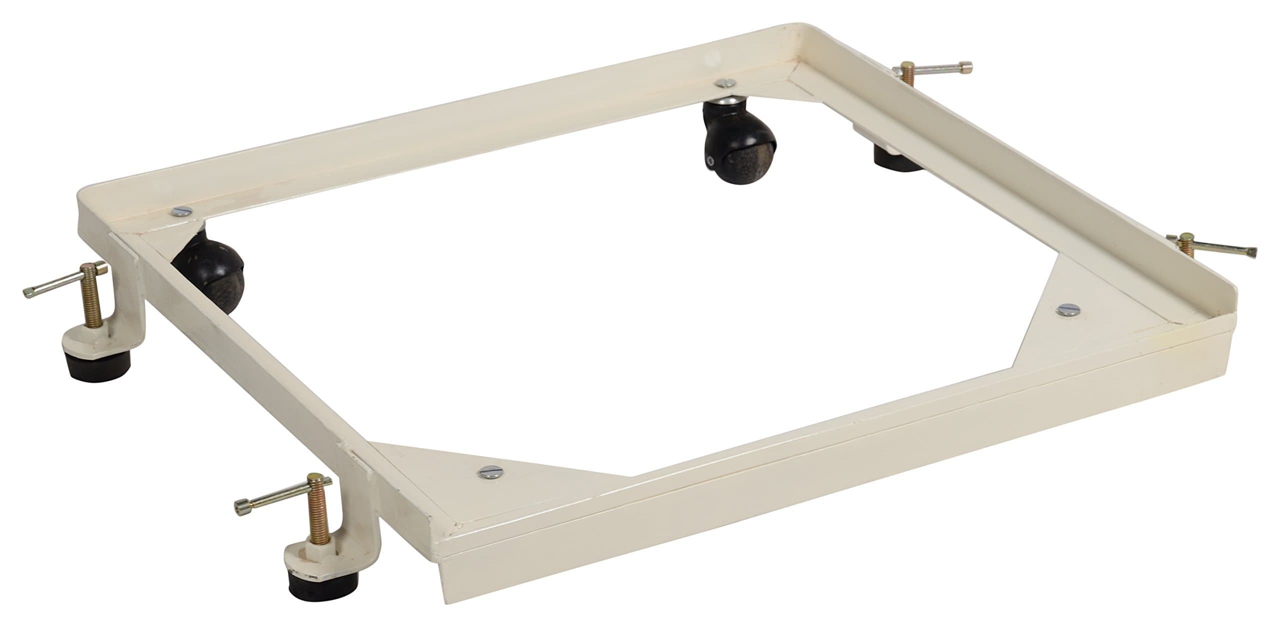 Joshi Trollies Metal Front Loading Washing Machine Trolley Big (Off-White)