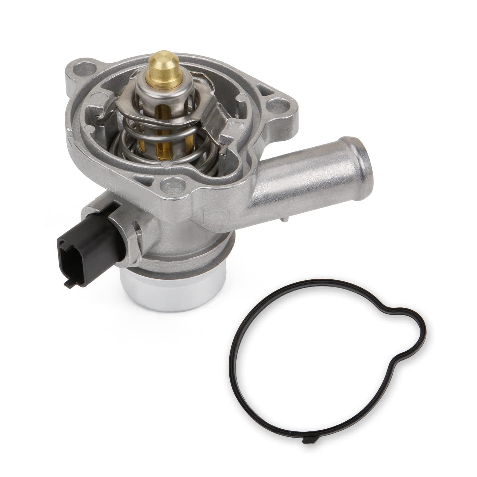 MITZONE Upgrade Aluminum Coolant Thermostat Housing Assembly Compatible with Chevy Cruze 2011-2016 Trax Sonic 2012-2020 Buick Encore 2013-2019 1.4L Replace 25200455 55565336 902-808