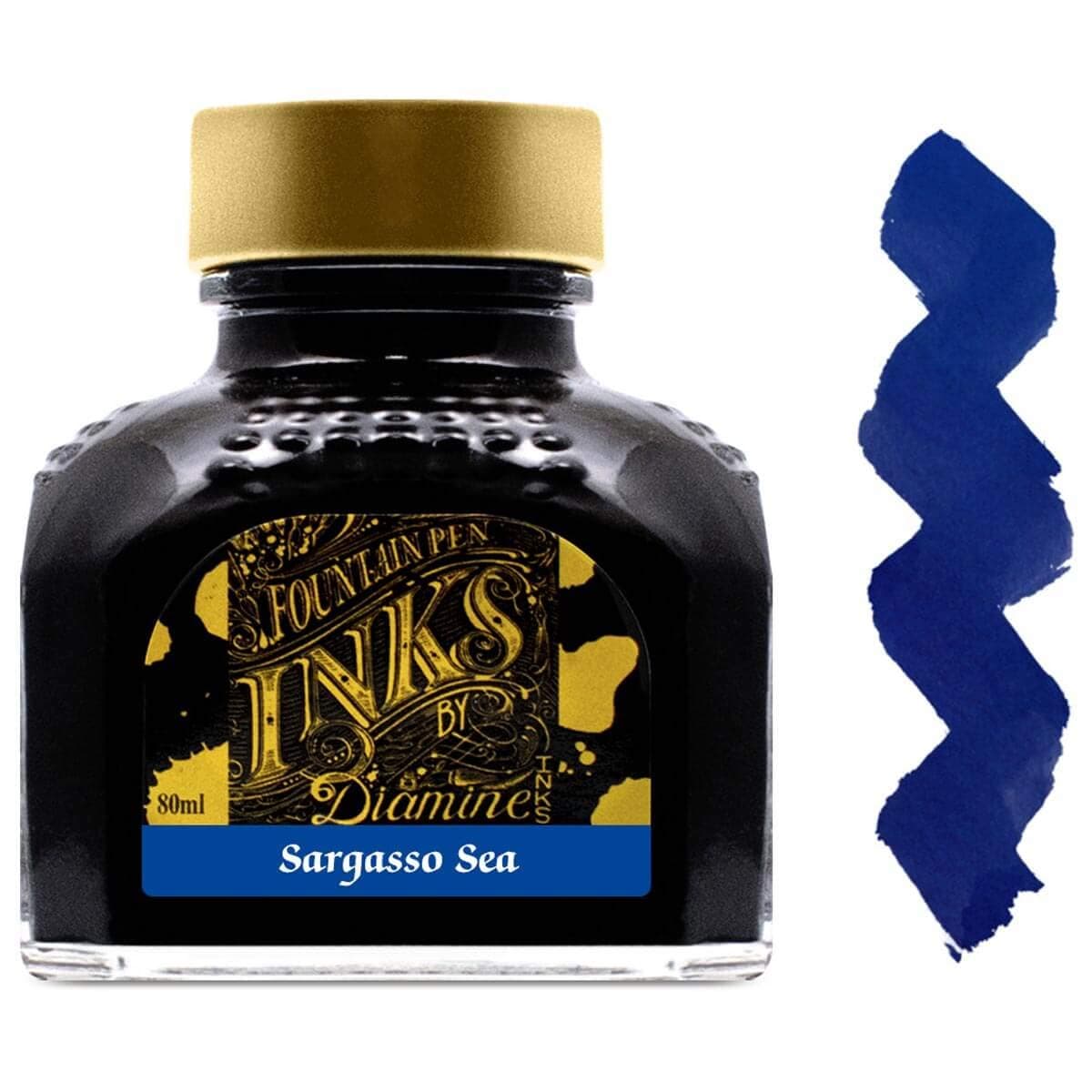 Fountain Pen Bottled Ink, 80ml - Sargasso Sea