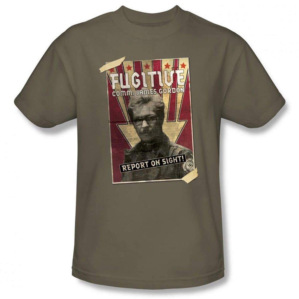 Dark Knight Rises - Commissioner Gordon Fugitive Men's T-Shirt