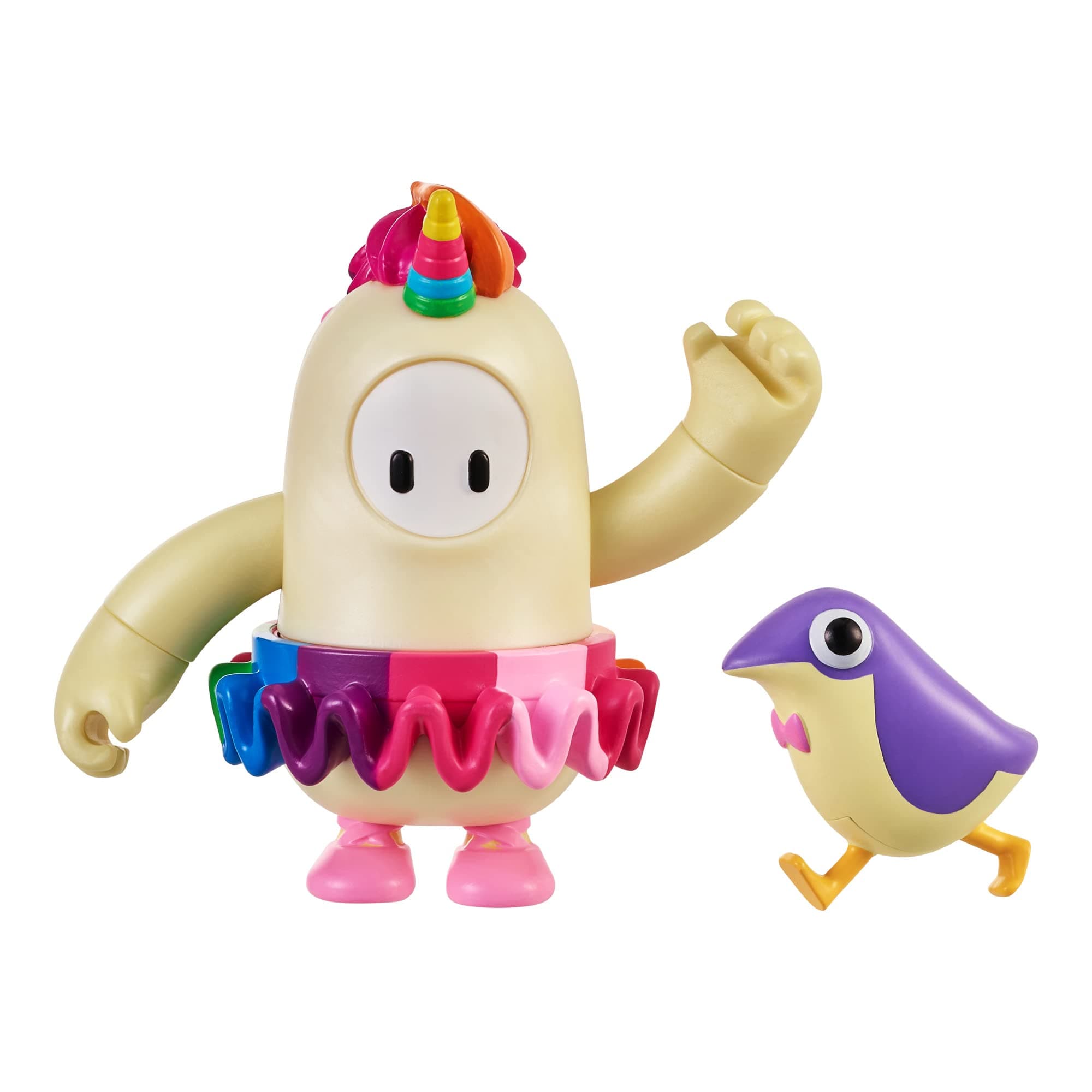 Fall Guys: Ultimate Knockout Official 10cm Mix and Match Articulated Fairycorn Action Figure with Accessory