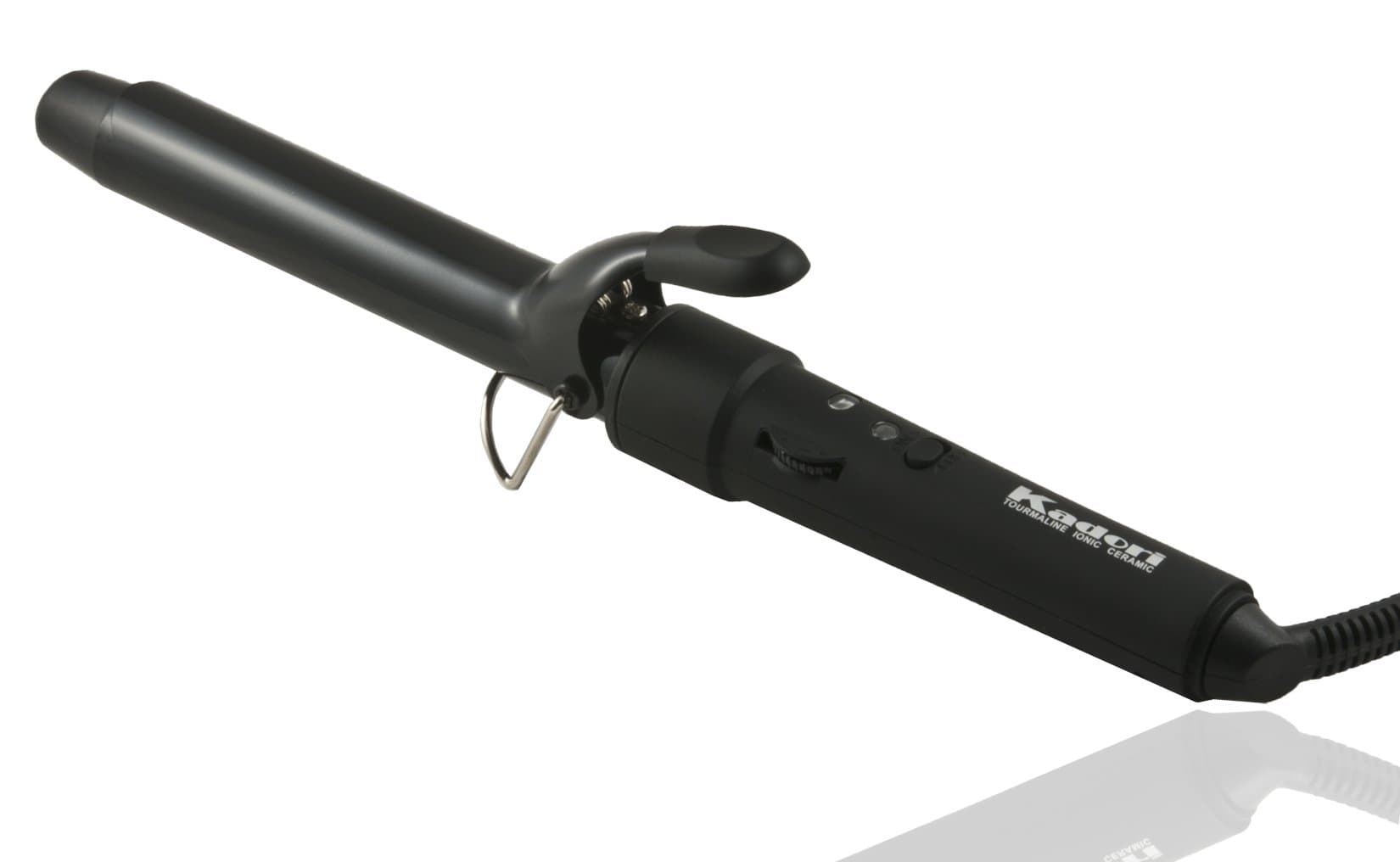 Tourmaline Ceramic Curling Wand Iron Dual 110V-240V, Medium, 25mm, Black