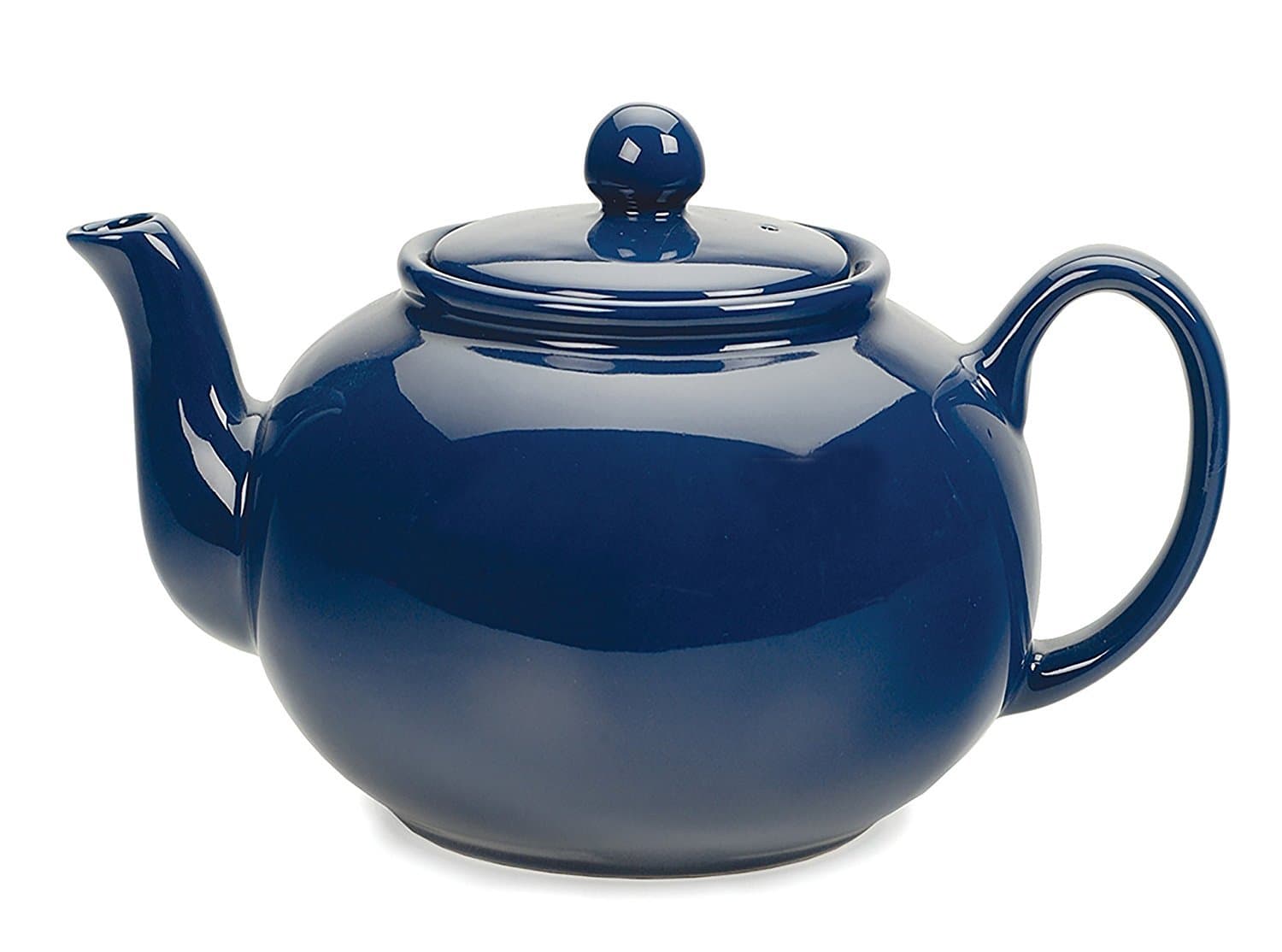 RSVP International Large Stoneware 6-Cup Teapot, Blue