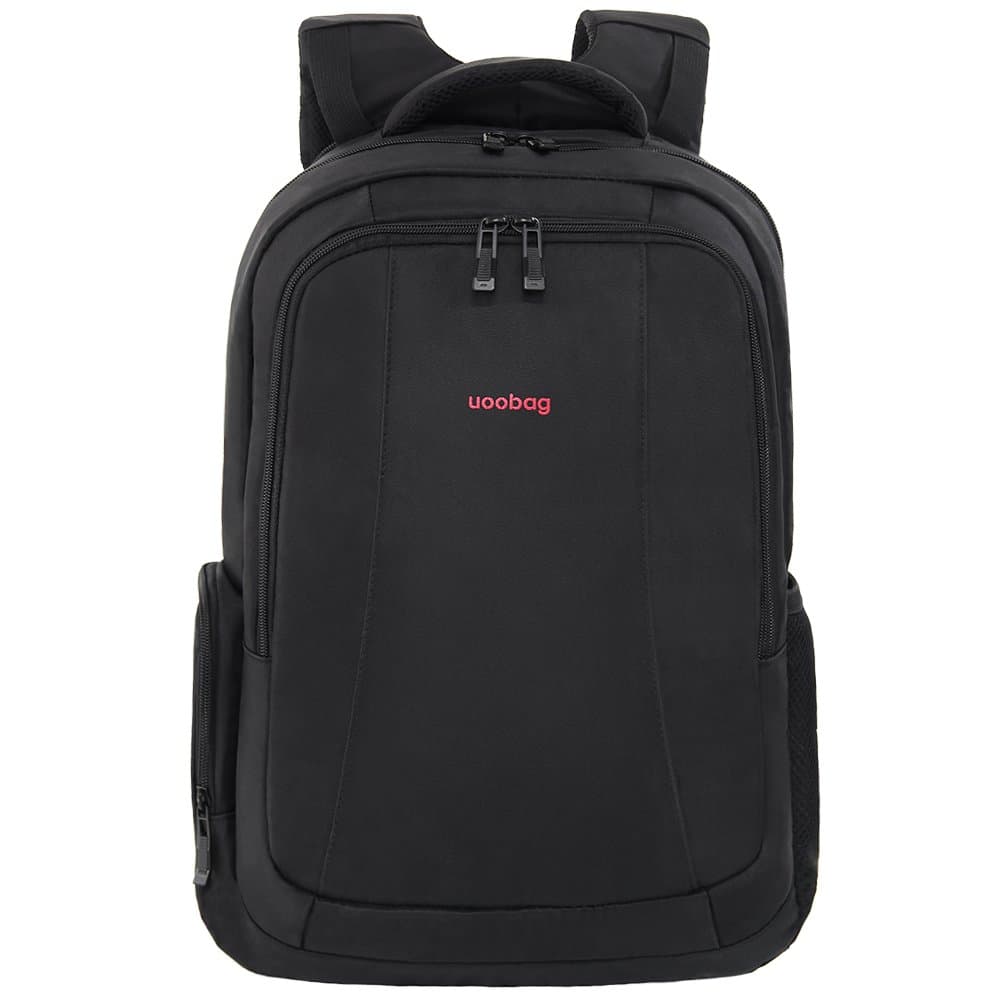 Business Laptop Backpack, Uoobag Slim Computer Backpack Travel Bag Anti Theft Water-Resistant for Men/Women/Students 15.6 Inch Black