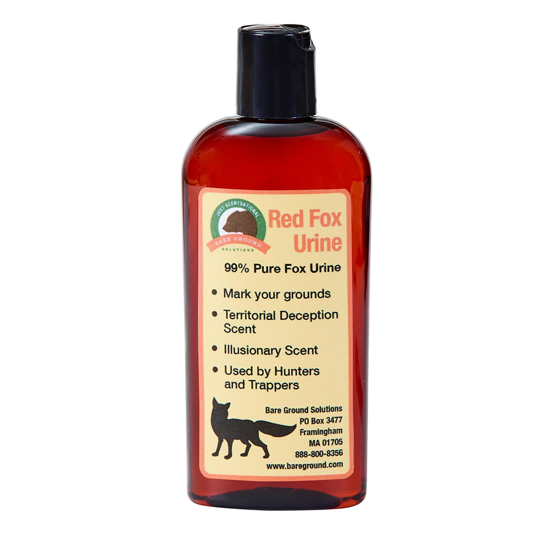 Just Scentsational FU-4 Red Fox Urine for Gardens, Hunters, and Trappers, 4 oz