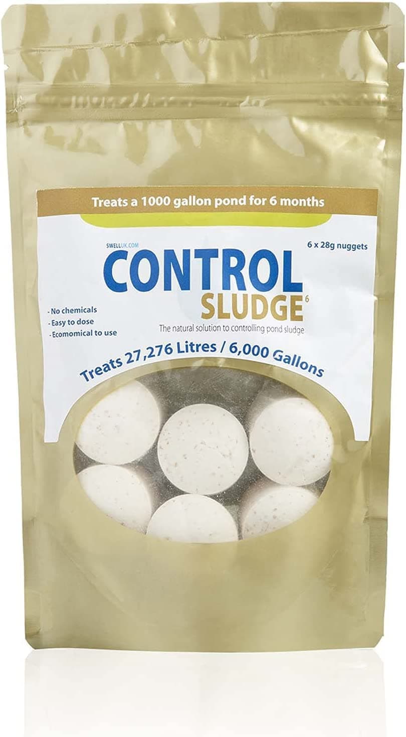 Swell Control Green Sludge 2 Pack. Pond Clear Water Treatment and Sludge Remover