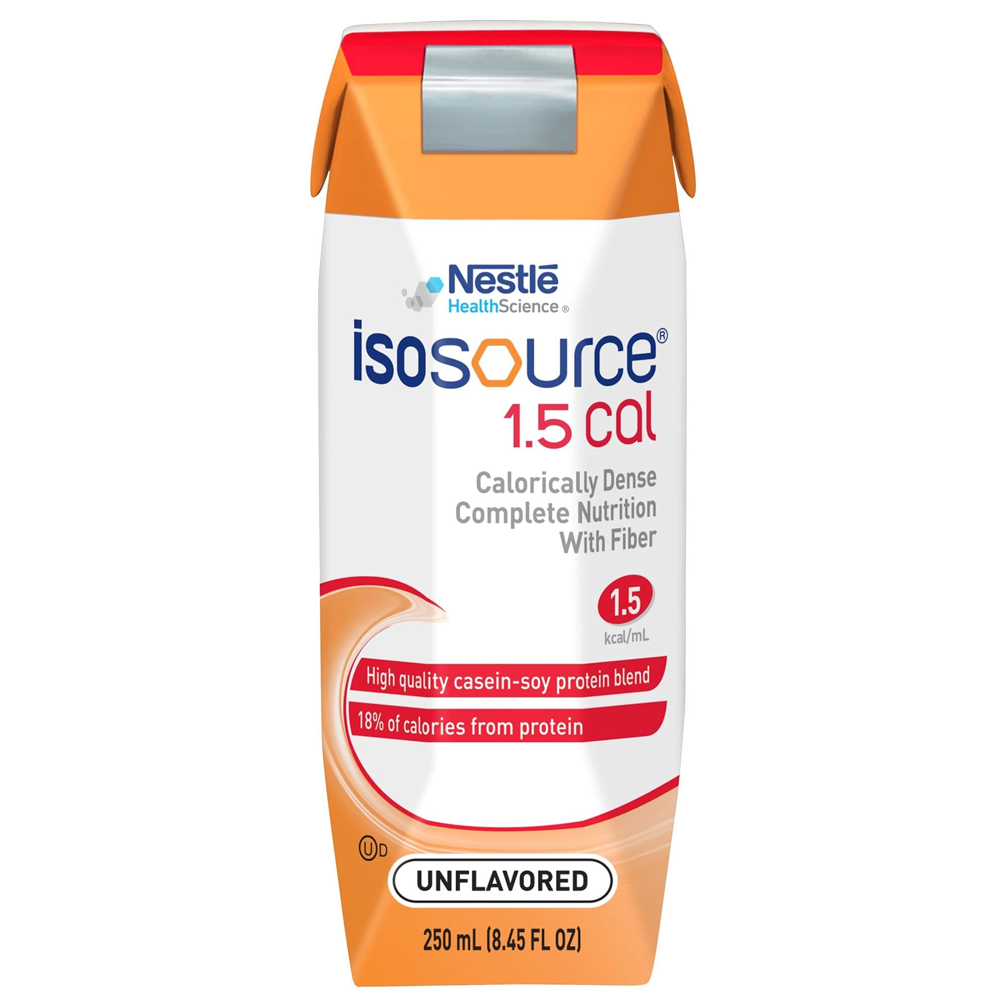 Isosource 1.5 Cal Formula Unflavored (Formerly Vanilla), 250 Ml., 8.45 Oz., Tube Feeding Formula - Case of 24 by Isosource