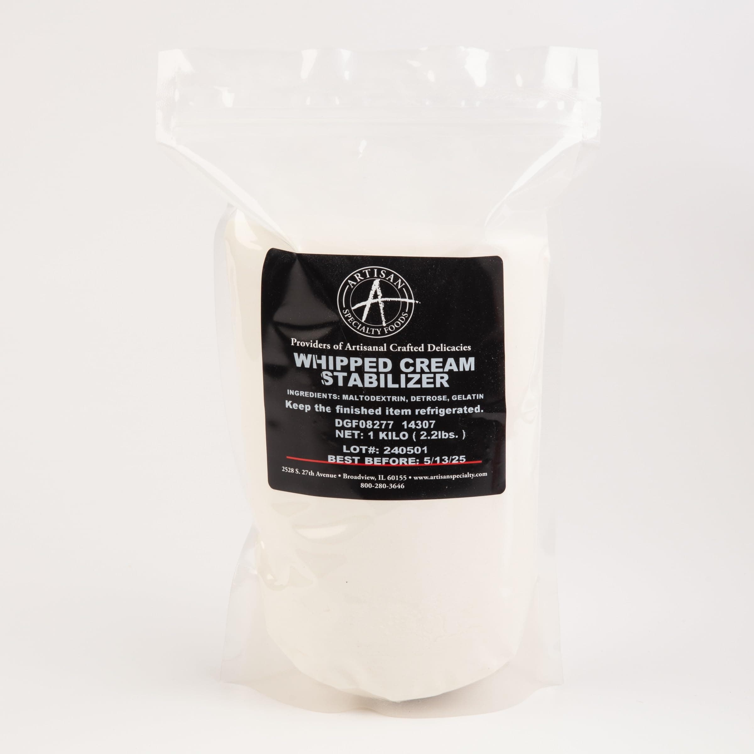 Whipped Cream Stabilizer for Professional Chefs - 2.2 Lb Bulk Case, Tasteless and Odorless Powder for Perfect Dessert Toppings and Fillings