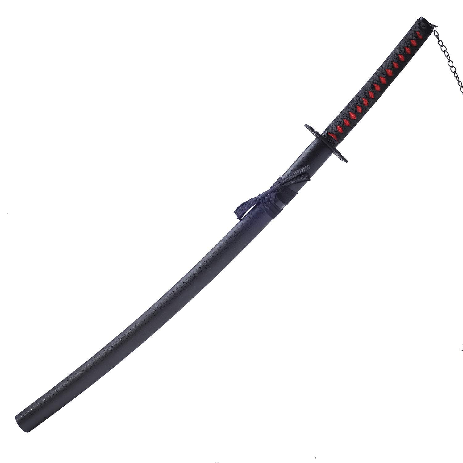 ZHENGJC Katana Samurai Sword, Kurosaki Ichigo Sword, Cosplay Anime Swords Zanpakutou, Tensa Zangetsu Bent Lengthen Version