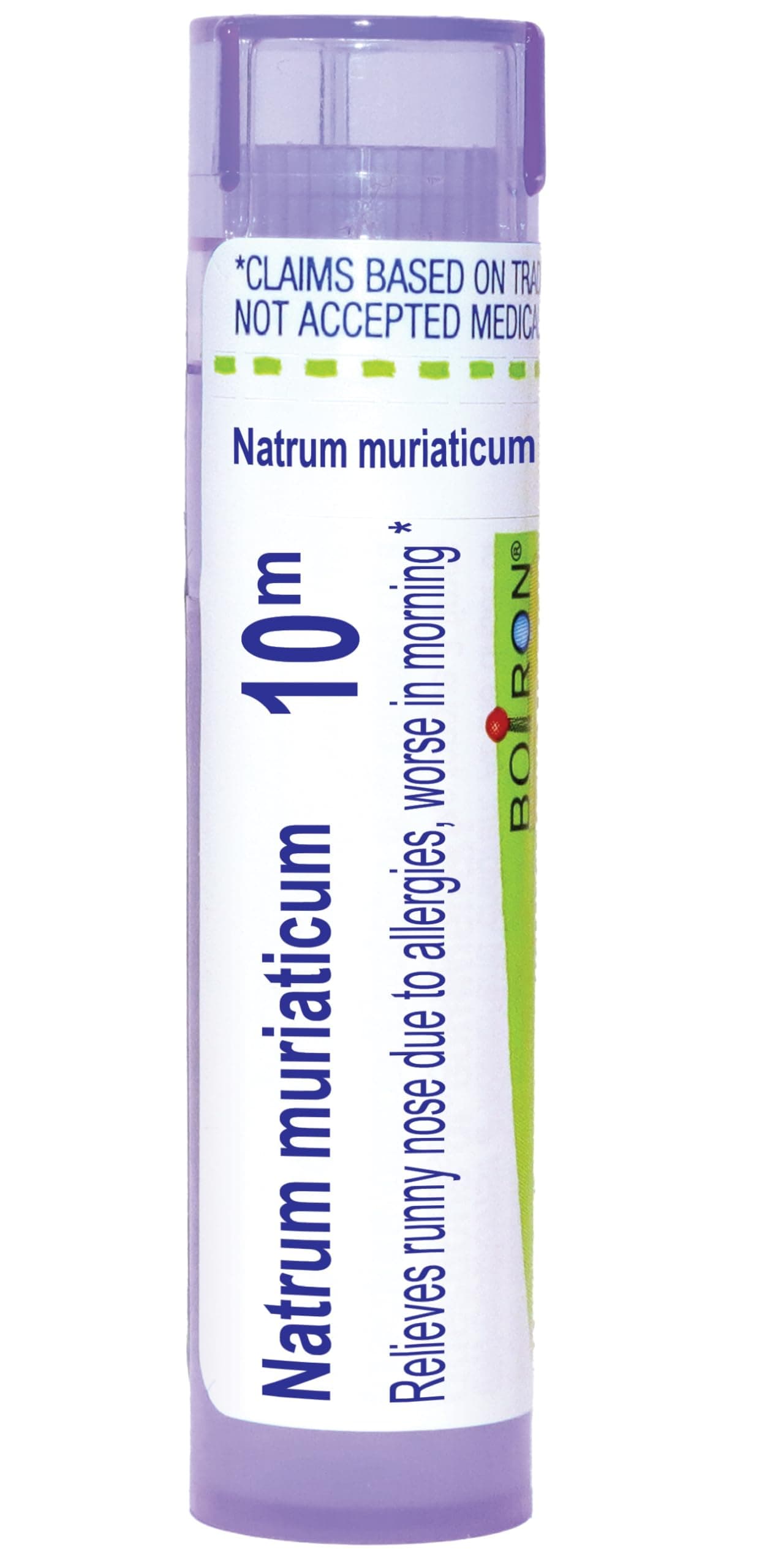 Boiron Natrum Muriaticum 10M for Runny Nose Due to Allergies - 80 Pellets