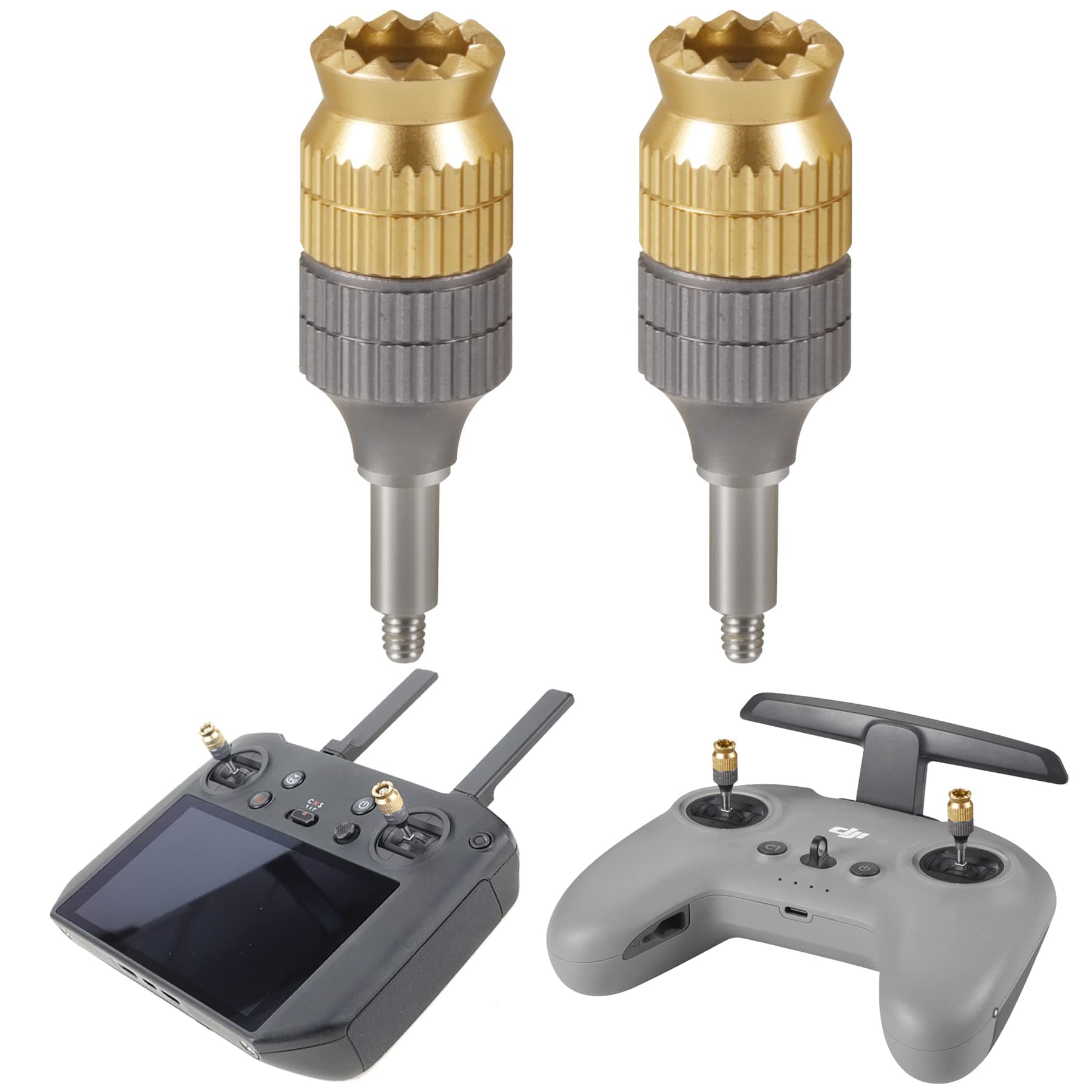 Remote Controller Extension Joystick Stick for DJI RC Pro,FPV Remote Controller 2,Aluminum Metal Control Extender Thumb Replacement Accessories