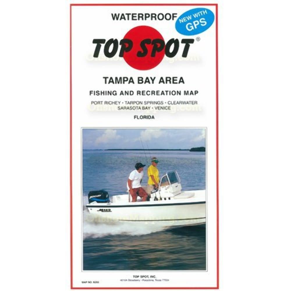 TopspotMap N202 Tampa Bay Area Fishing and Recreation Map Port Rickey to Venice
