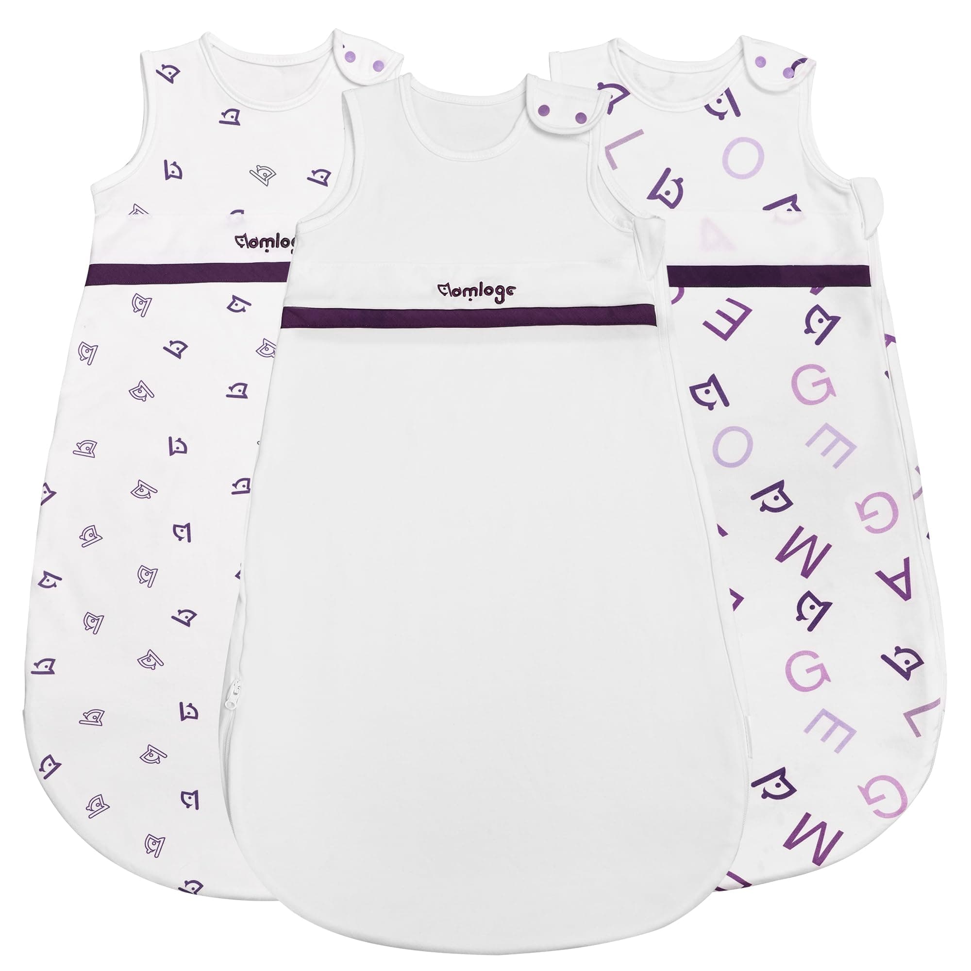 PuppyNap Baby Sleep Sack, Toddler Sleep Sack 3-Pack Set, Sleep Sack 6-12 Months, 100% Organic Cotton Sleep Sack with 2-Way Zipper.