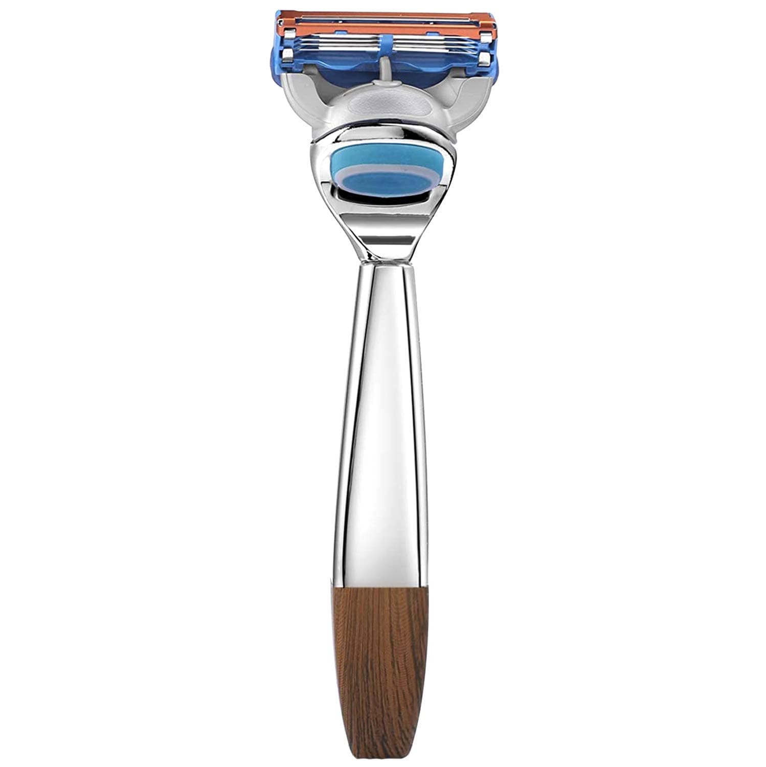 ACRIMAX Deluxe Men's Safety Razors for Wet Shaving, Shaving Razor Blades Refills and Anti Slip Razor Handle Compatible with Fusion 5 Blades, Gifts for Dad Husband Men Boyfriend