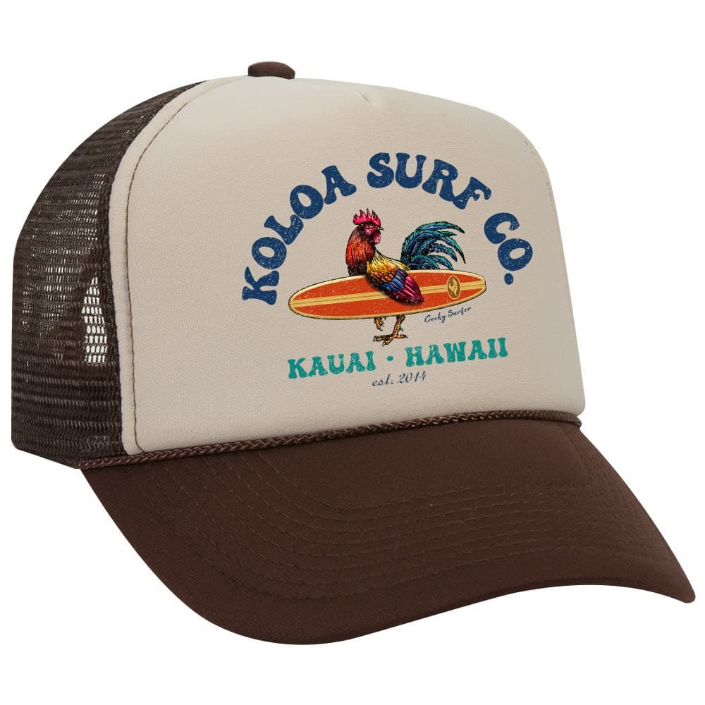 Joe's USA Koloa Surf Classic Surfboards Poly-Foam Mesh Snapback High Profile Trucker Hat