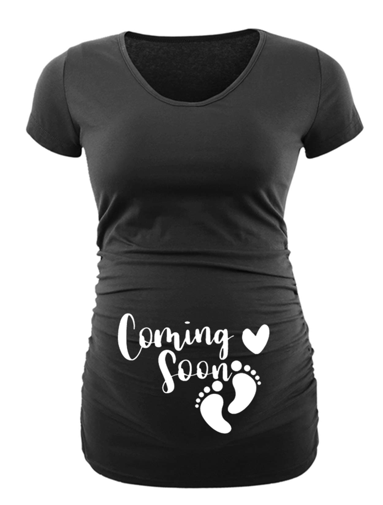 Coming Soon Cute Pregnancy Maternity Clothing with Ruched Sides