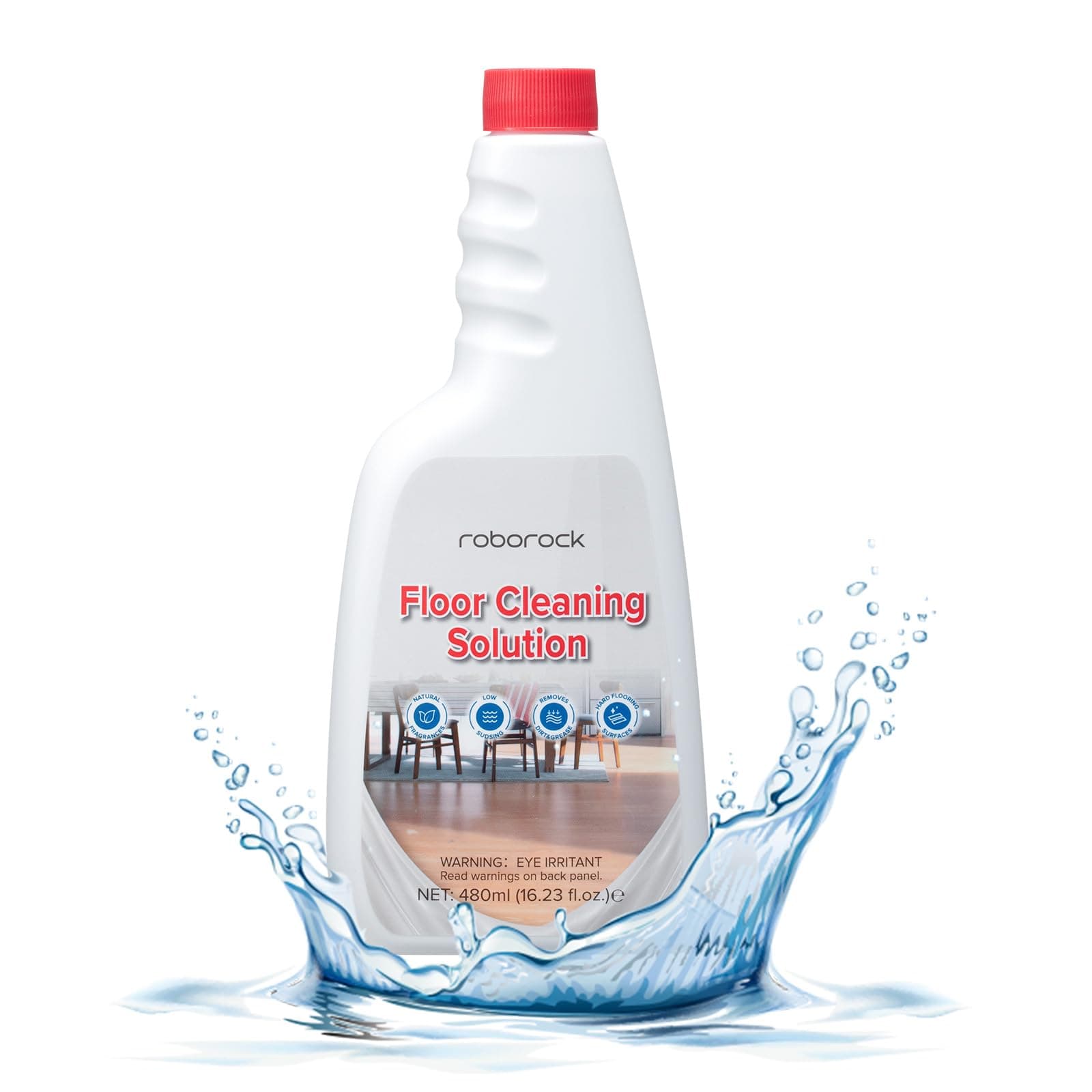 Official Floor Cleaning Solution, Floor Cleaner for Hardwood Tile Hardfloor, Compatible Robot Vacuums with Mopping and Wet Dry Vacuum, 16.2 FL OZ, Dilution Ratio 1:200