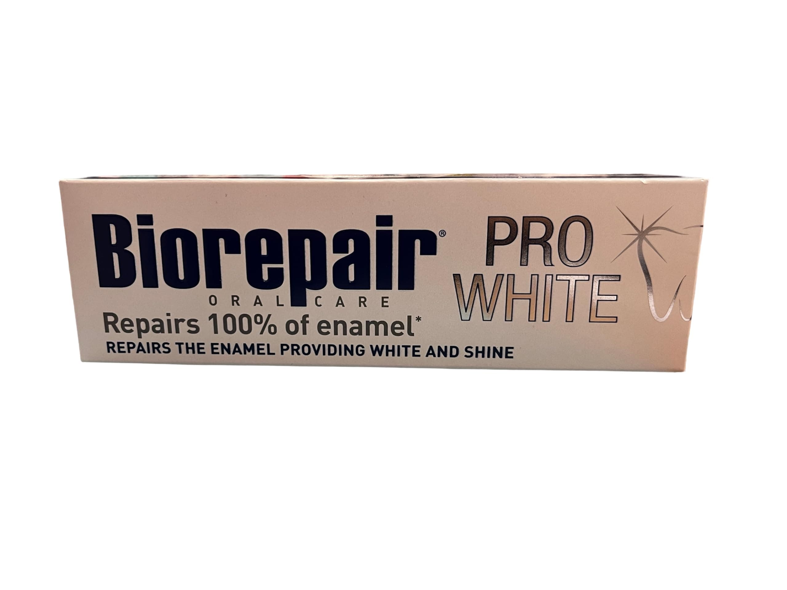 Biorepair:"Whitening" Toothpaste with microRepair * 2.5 Fluid Ounce (75ml) Tubes (Pack of 2) * [ Italian Import ]
