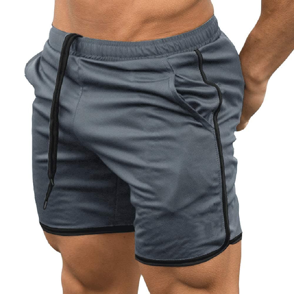 EVERWORTH Men's Gym Workout Boxing Shorts Running Short Pants Fitted Training Bodybuilding Jogger Short