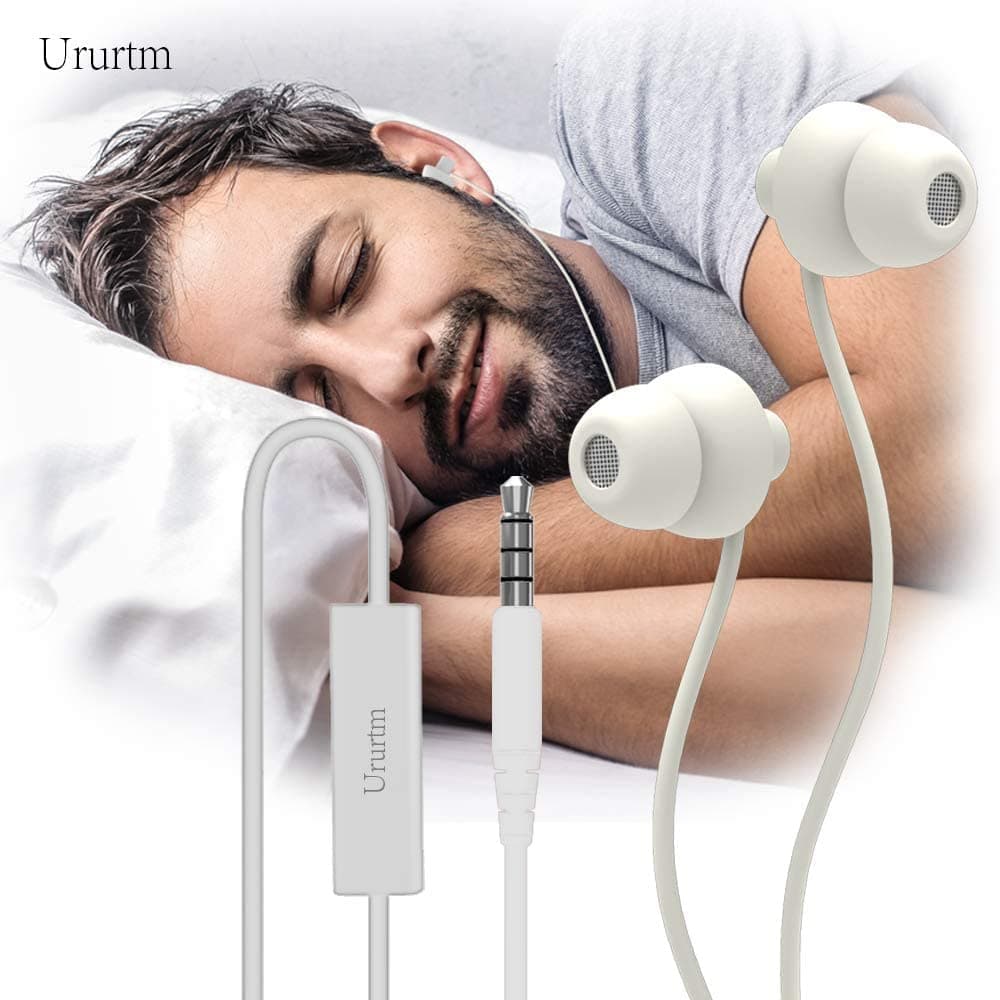 Sleep Soundproof Earbuds Headphones, Noise Isolating Soft Earbuds for Sleeping, Nighttime, Insomnia, Side Sleeper, Snoring, Travel, Meditation & Relaxation (White)