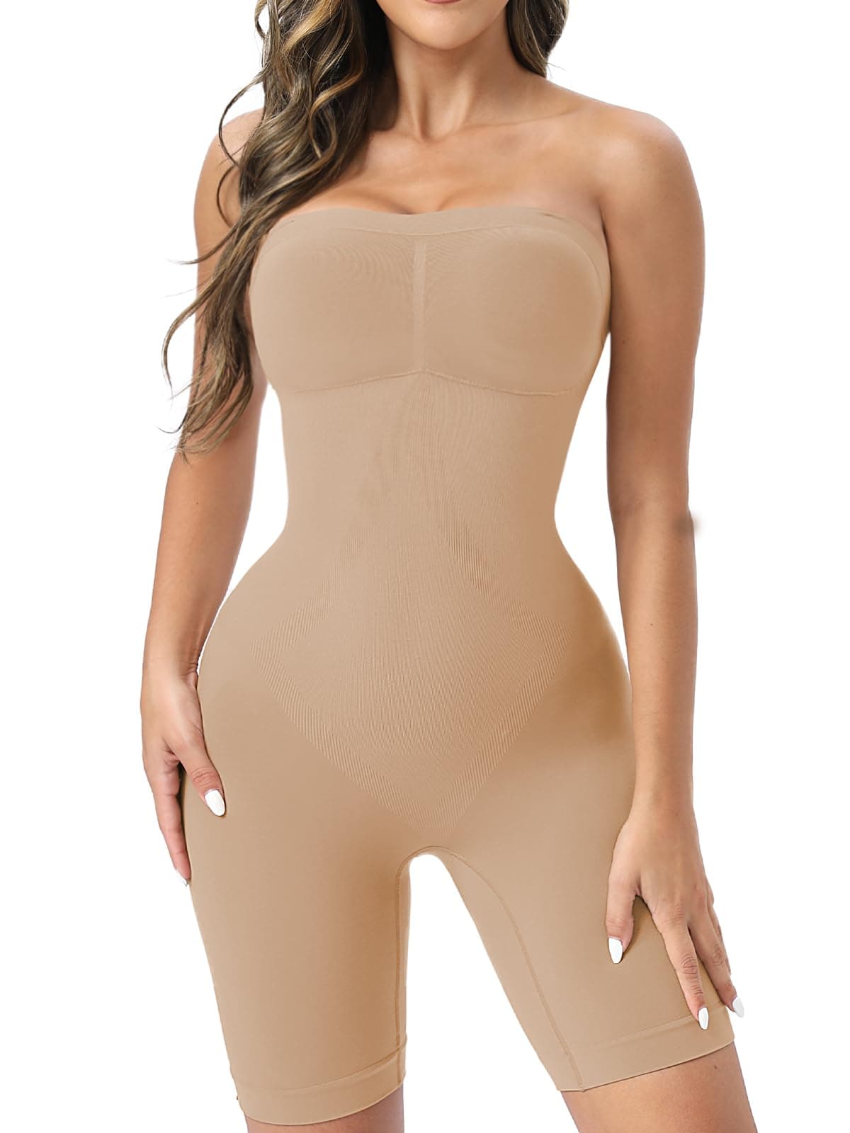 Strapless Shapewear Bodysuit Butt Lifter Body Shaper for Women Under Dress Tummy Control full Body Shapewear