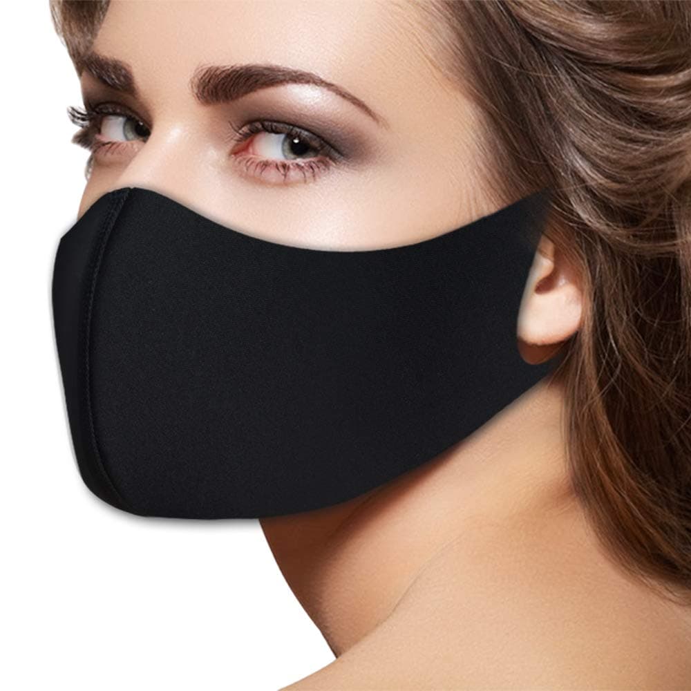 Fashion Flu Dust Masks N95 Filters Breathable Safety Respirator for Outdoor Cycling Half Face Dust Mask Pollen Flu Germs Allergens Surgical Masks for Women Men (Black)