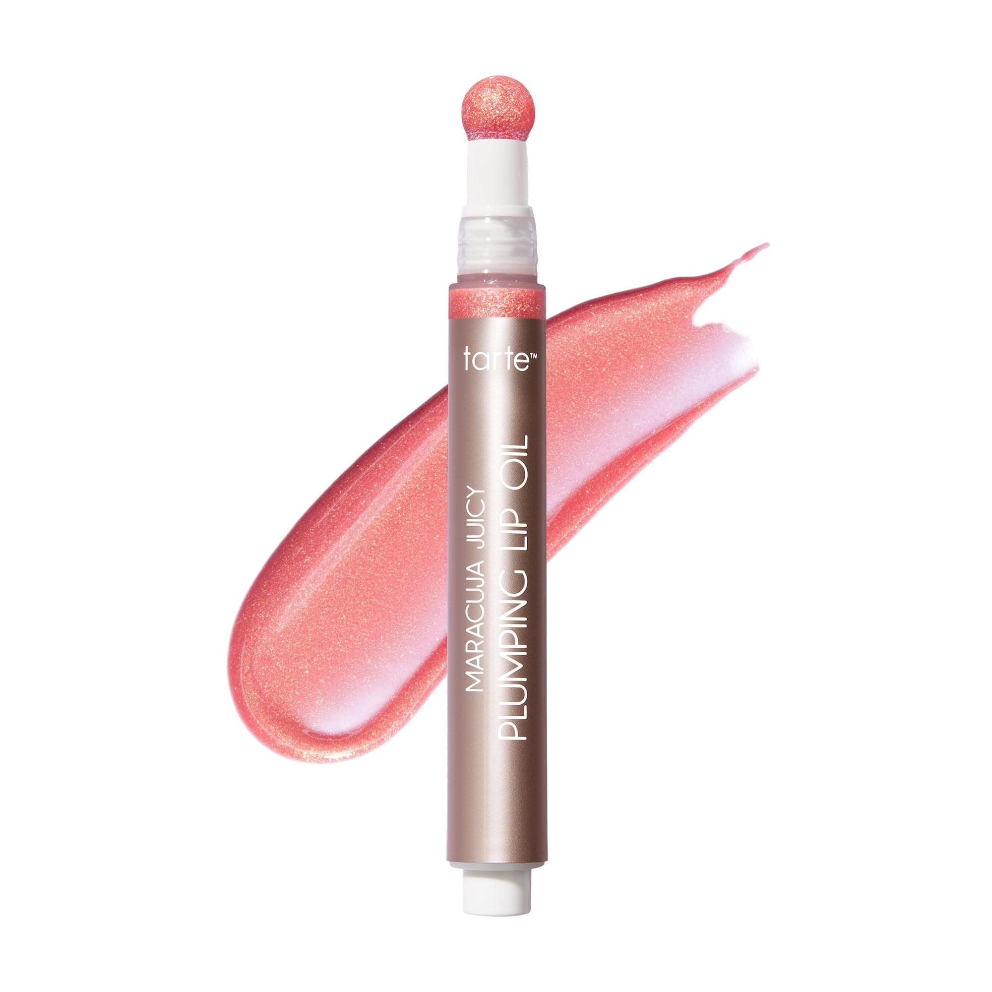 maracuja juicy plumping lip oil - Hydrating & Volumizing Lip Plumper Gloss Balm with Nourishing Hyaluronic Acid & Vitamin E, Plumps & Moisturizes, Vegan & Cruelty Free