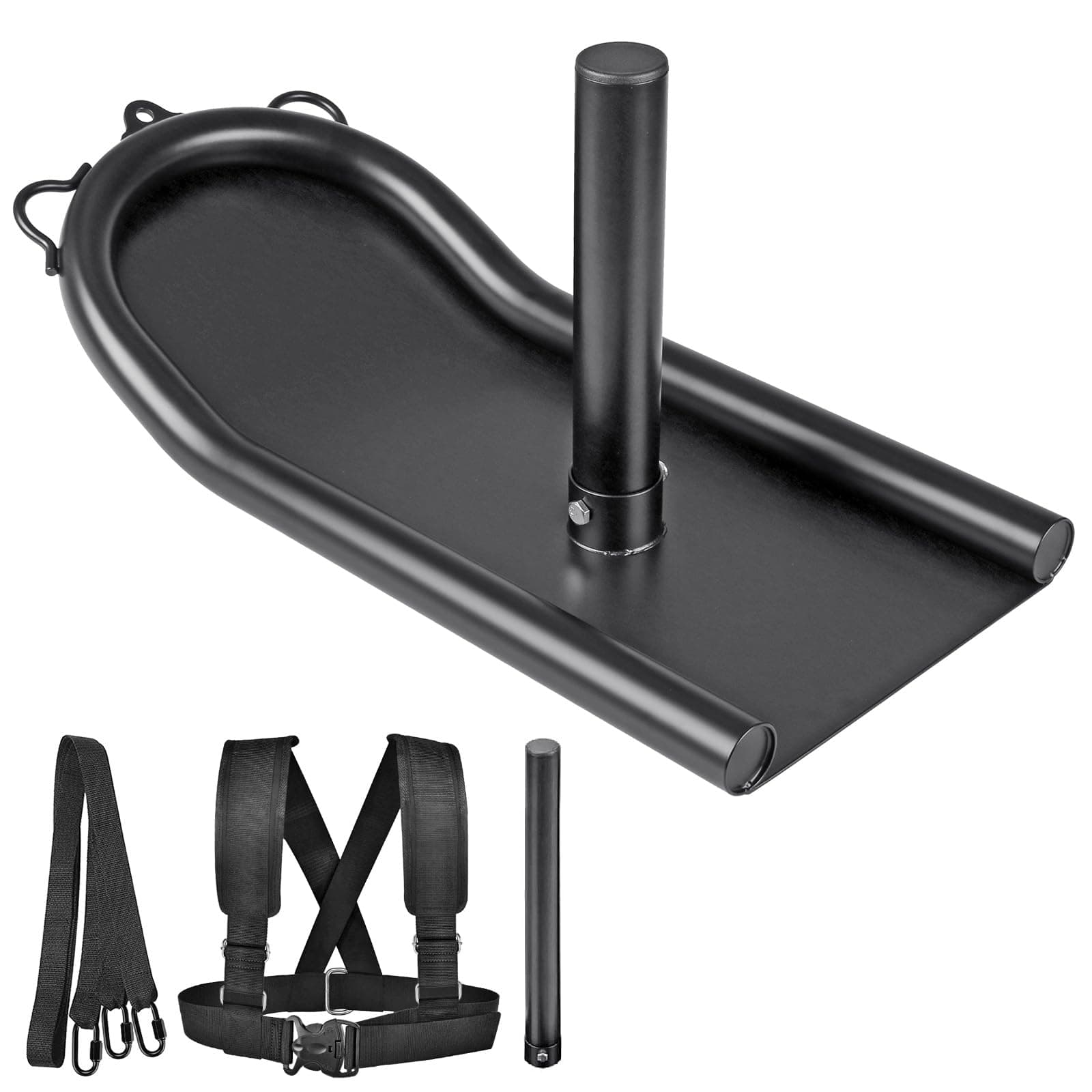 Kipika Weight Sledge for Workout and Fitness Strength Training - For Athletic Exercises, Speed Improvement, Easy Through Obstacles, Suitable for 1" Weight Plate