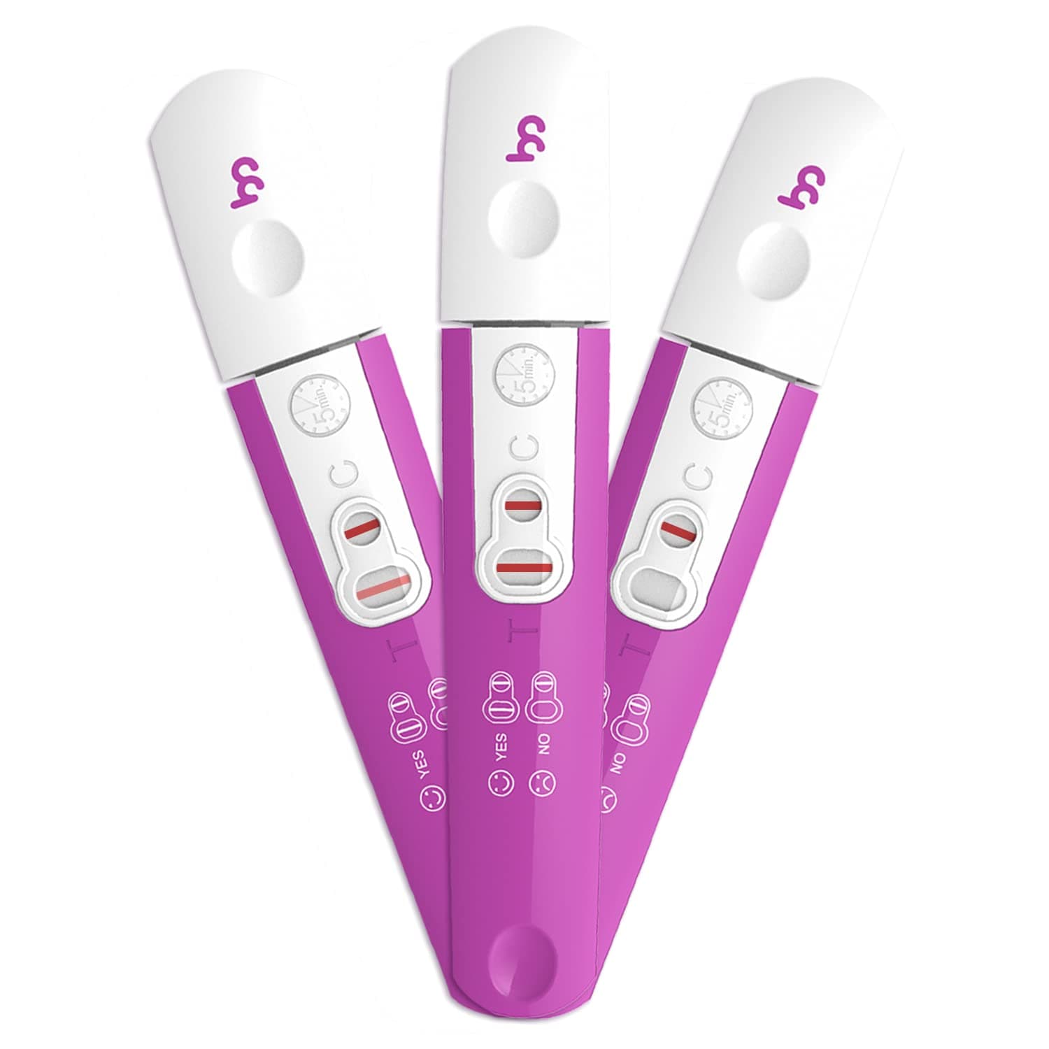 femometer Pregnancy Tests, Early Fertility Detection, Quick and Easy, Professional Reliable, 3 Tests