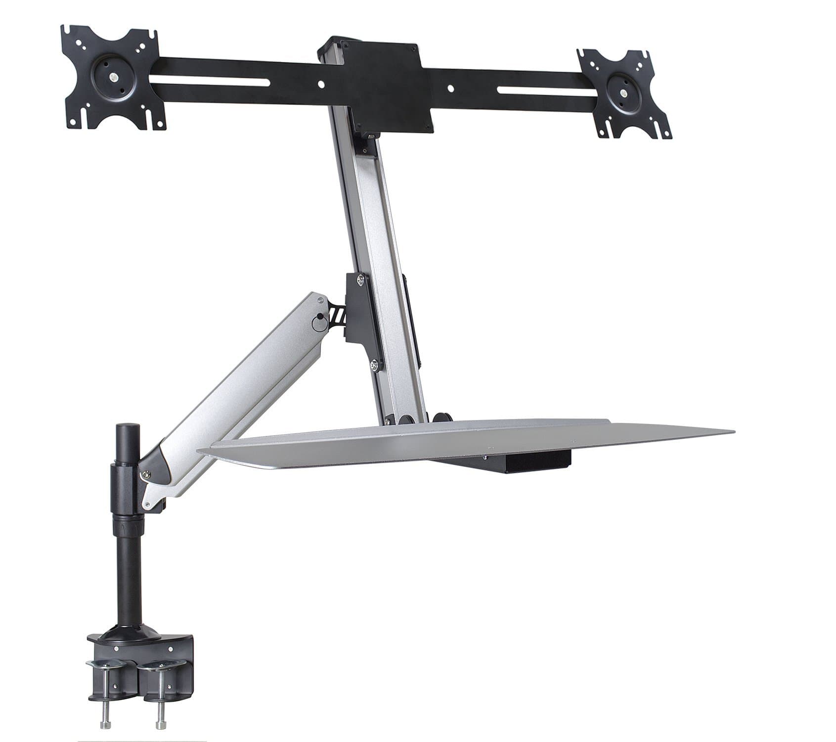 DoubleSight Ergonomic Dual Monitor Sit-Stand Lift Arm (DS-ERGO-200)