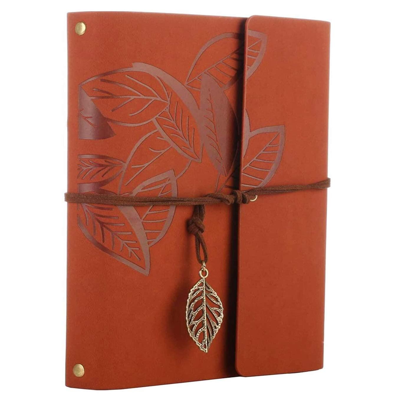 Scrapbook,ZEEYUAN Memory Scrapbooking Leaf Soft Leather Photo Album Family Photo Book Special Christmas Valentines Birthday Gifts Unique Present for Women