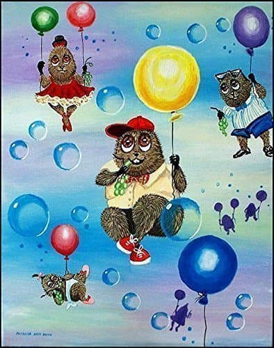 Original Acrylic Art - The Whatchamacallits - by Patricia Ann Rizzo