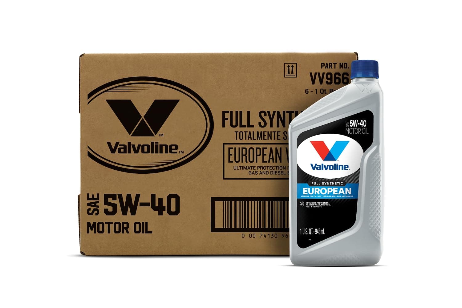 Valvoline - VV966-CS 5W-40 MST SynPower Full Synthetic Motor Oil - 1qt (Case of 6) (VV966-6PK)