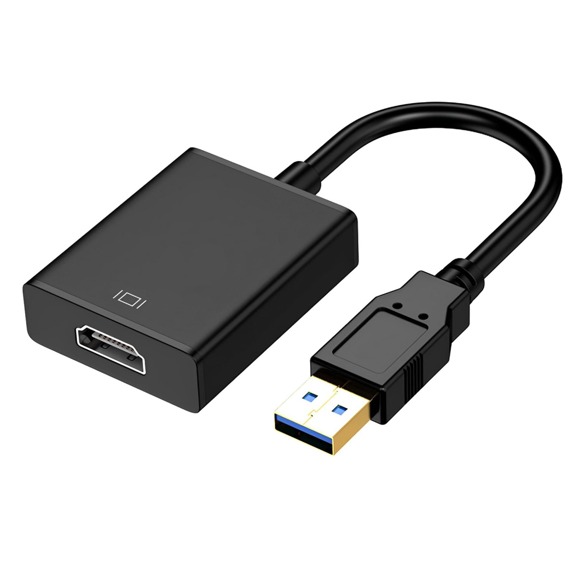 USB to HDMI Adapter for Monitor Windows 11/10 / 8, HDMI USB Converter for Laptop Mac MacBook pro, USB 3.0 USB 2.0 HDMI Cable Multiple Monitors for Desktop PC TV