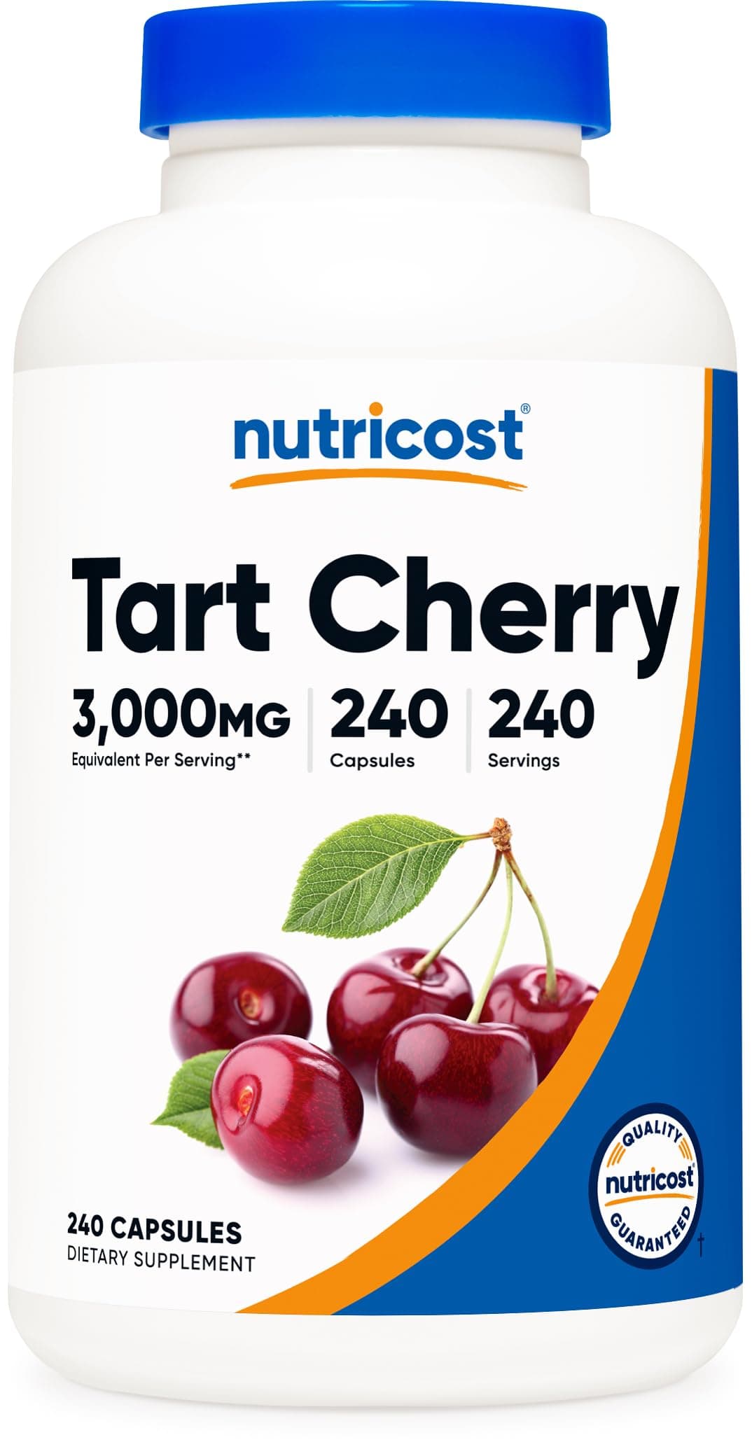 Nutricost Tart Cherry Extract 3000mg, 240 Vegetarian Capsules - Gluten Free, Non-GMO