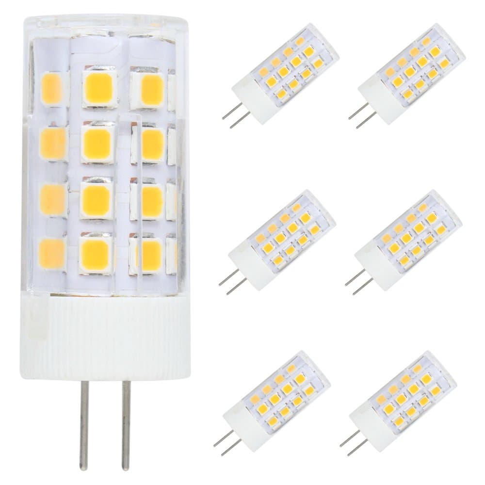 Tatalantai 6X G4 LED Bulb - 5W / 400LM, Replaces 40W Traditional Halogen Bulb, Warm White 3000K, DC/AC 12V [Energy Class A+]