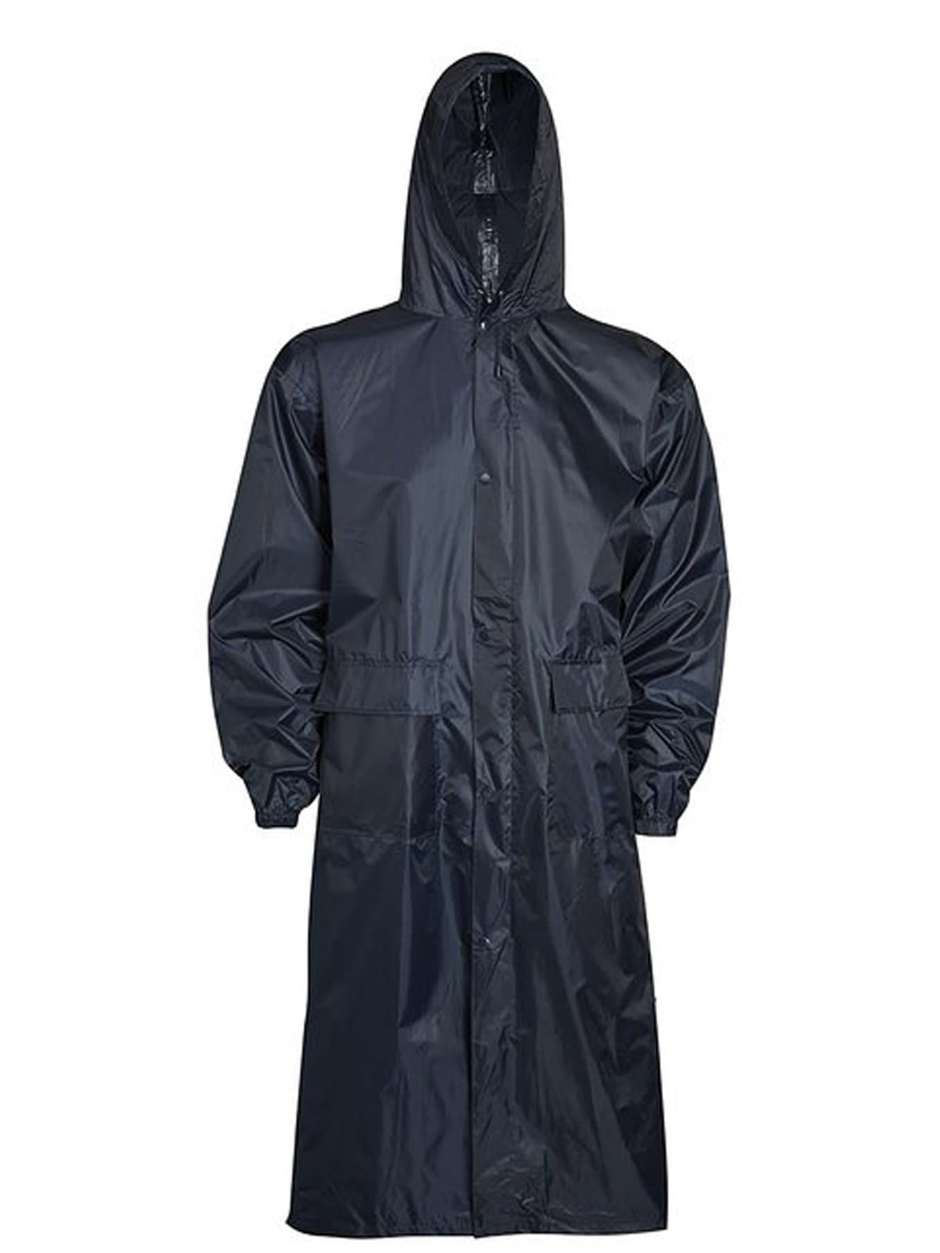 Adults Mens Waterproof Long Mac Trench Rain Coat