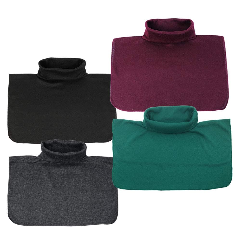 Set of 4, Elistyle Women Girls Causal Cotton Collar Neck Dickey False Turtleneck Half Top Faux Fake Collar