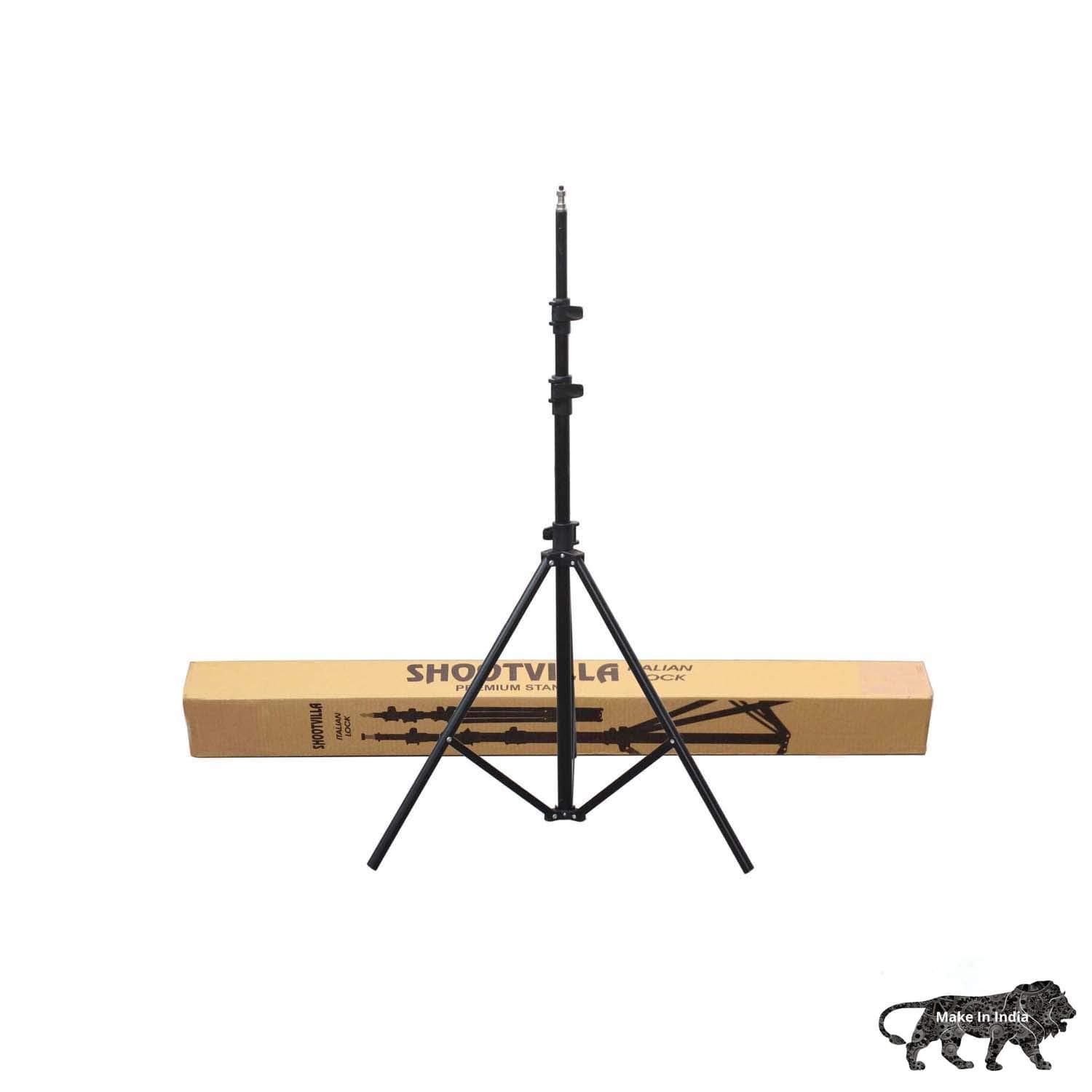 Shootvilla Portable Fold-able Umbrella Flash Light Stand Photo Video Studio Lighting Photography Stand- 8ft