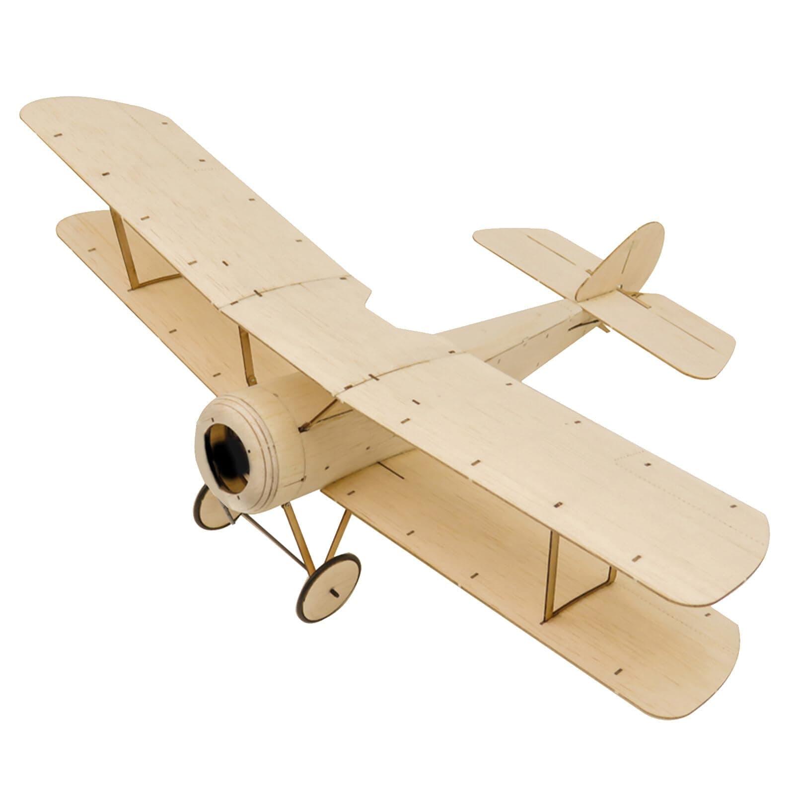 Labymos DWH K06 Sopwith Pup RC Airplane Balsa Wood Aircraft 378mm Wingspan Outdoor Flight Toys for Kids Boys DIY Assembly Model KIT Version