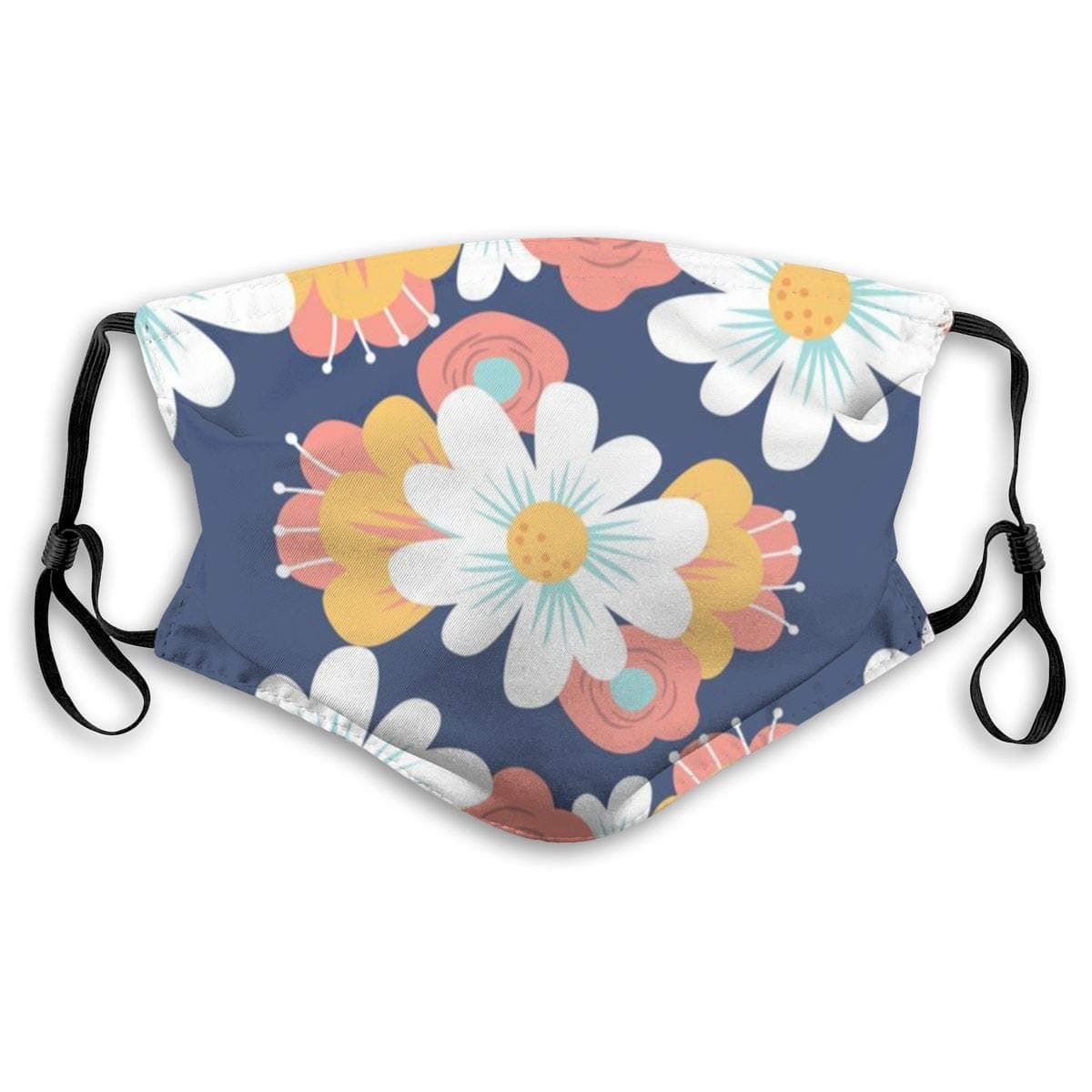 Q76d Hawaiian Aloha Shirt Pattern Unisex Anti-Pollution Mask Dust Mask with Filter Mask