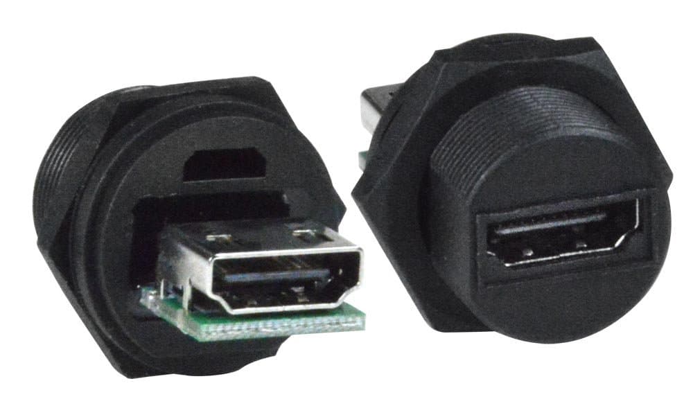 Waterproof HDMI Feed-Thru Coupler, Case Side