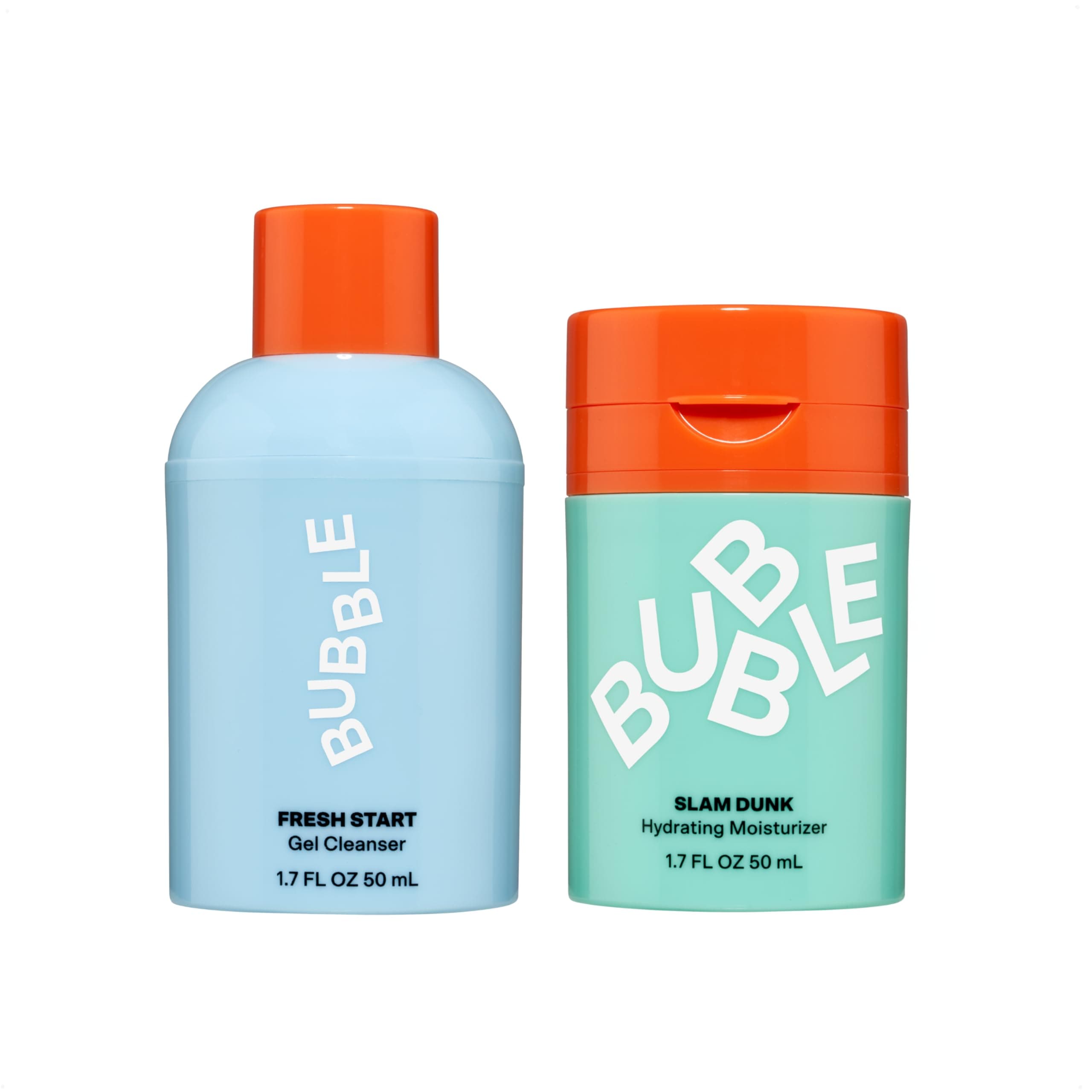 Slam Dunk Face Moisturizer for Dry Skin (50ml) + Fresh Start Exfoliating Gel Cleanser (50 ml)