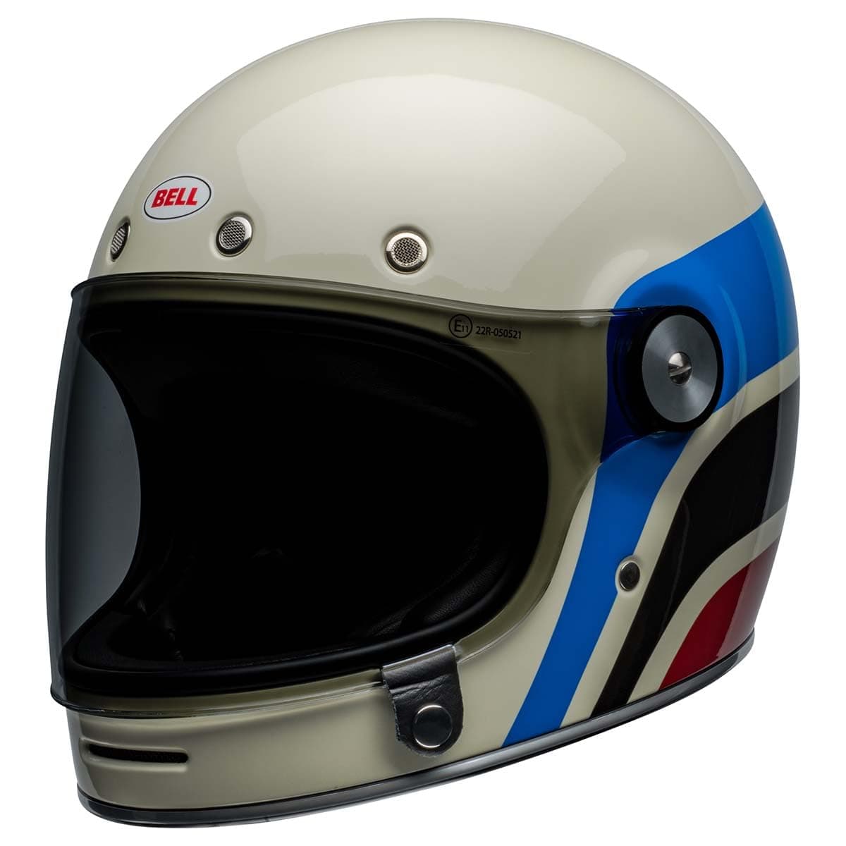 Bell Bullitt Helmet (Speedway Gloss Vintage White/Blue - Large)