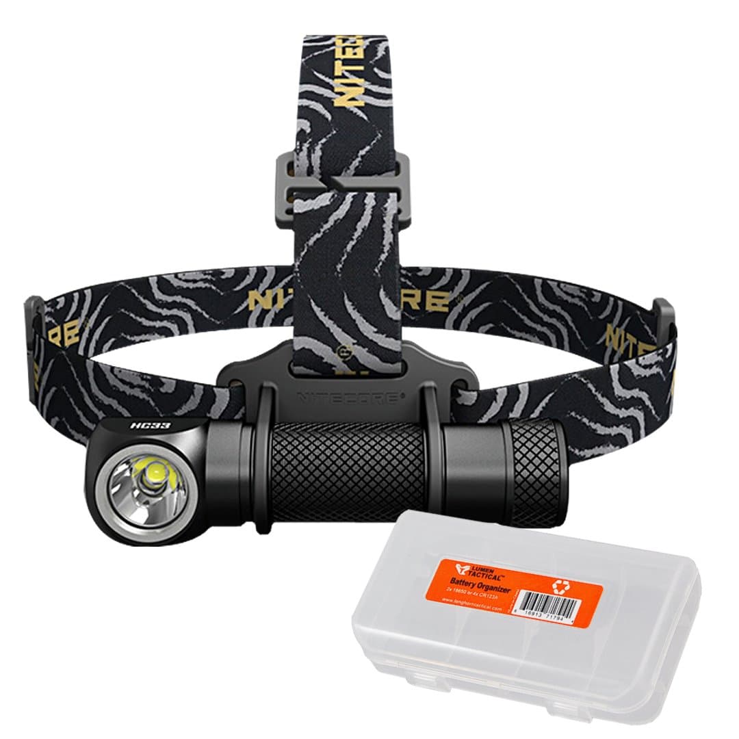 HC33 1800 Lumen High Performance Versatile L-Shaped Headlamp with LumenTac Organizer