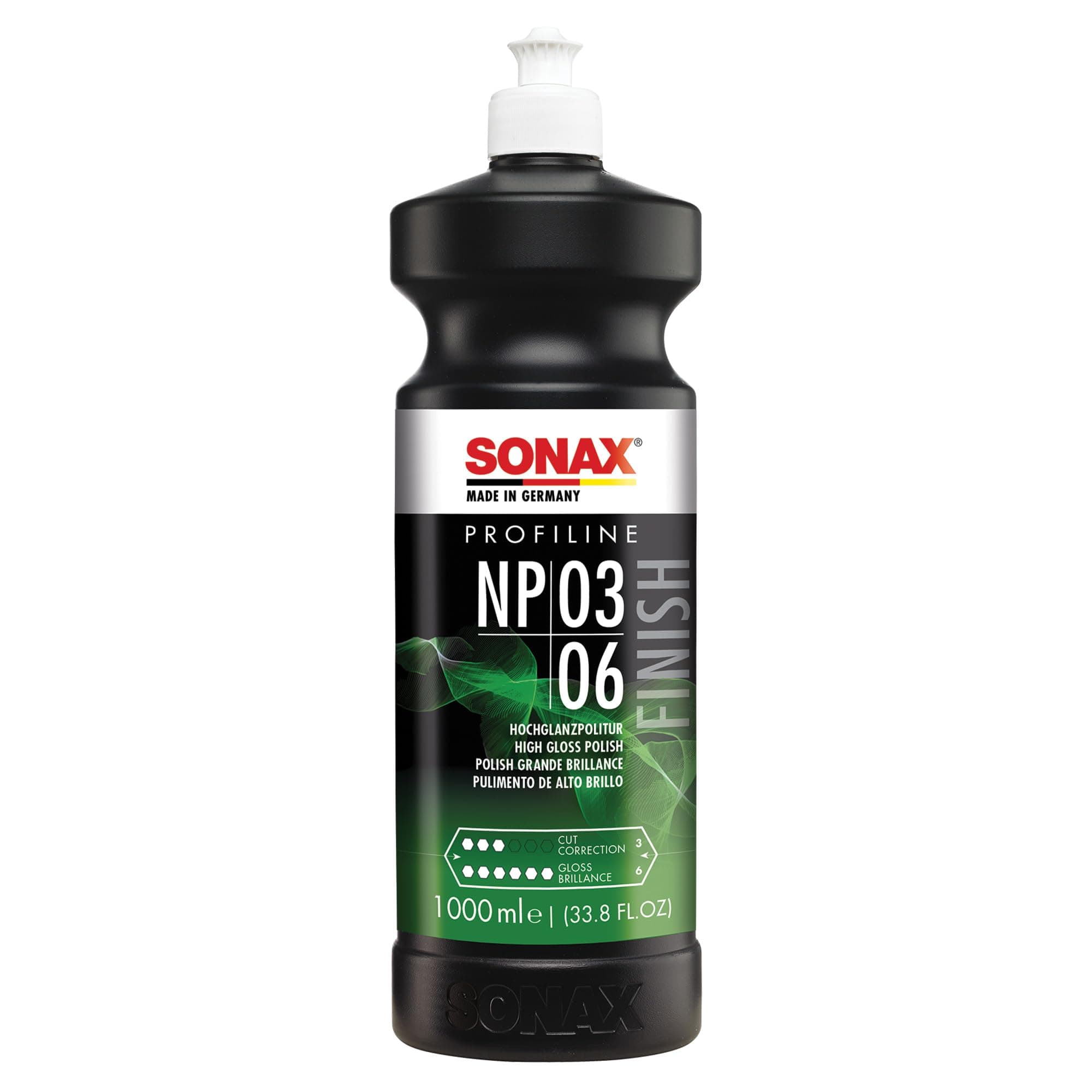 Profiline Nano Polish 3/6 | Medium-Cut Polish with Ultra-Fine Finish | Removes Swirls, Water Spots & Oxidation | No Haze, Dust-Free Formula | Safe for All Paint Systems & Body Shop | 208300 | 1L