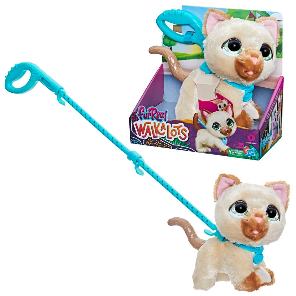 FurReal Walkalots Big Wags Walking Kitty Toy for Kids Ages 4+, Features Sounds and Reactions, Interactive Toys for 4 Year Old Girls & Boys