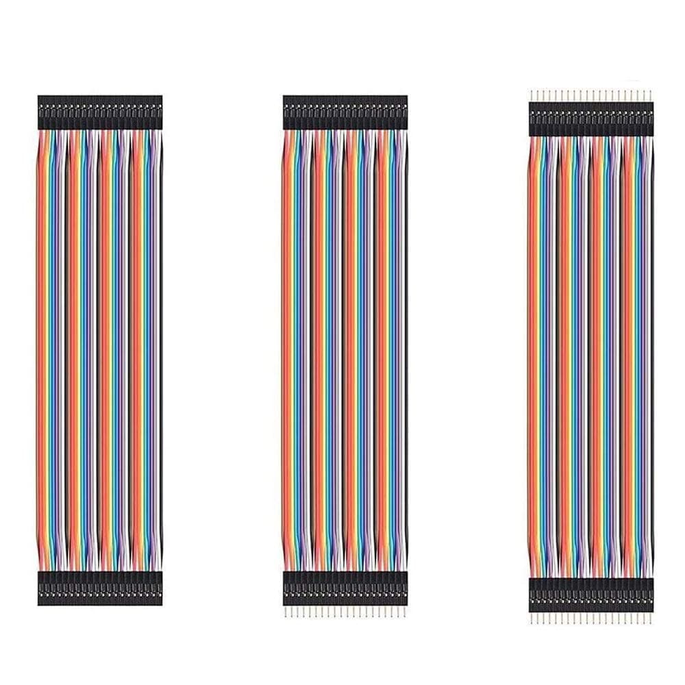 150Pcs 10CM Multicolored Dupont Wire Jumper Cables,50Pin Male to Female,50Pin Male to Male, 50Pin Female to Female for Solderless BreadBoard/Arduino based/DIY/Raspberry Pi 2 3 and More (10CM)